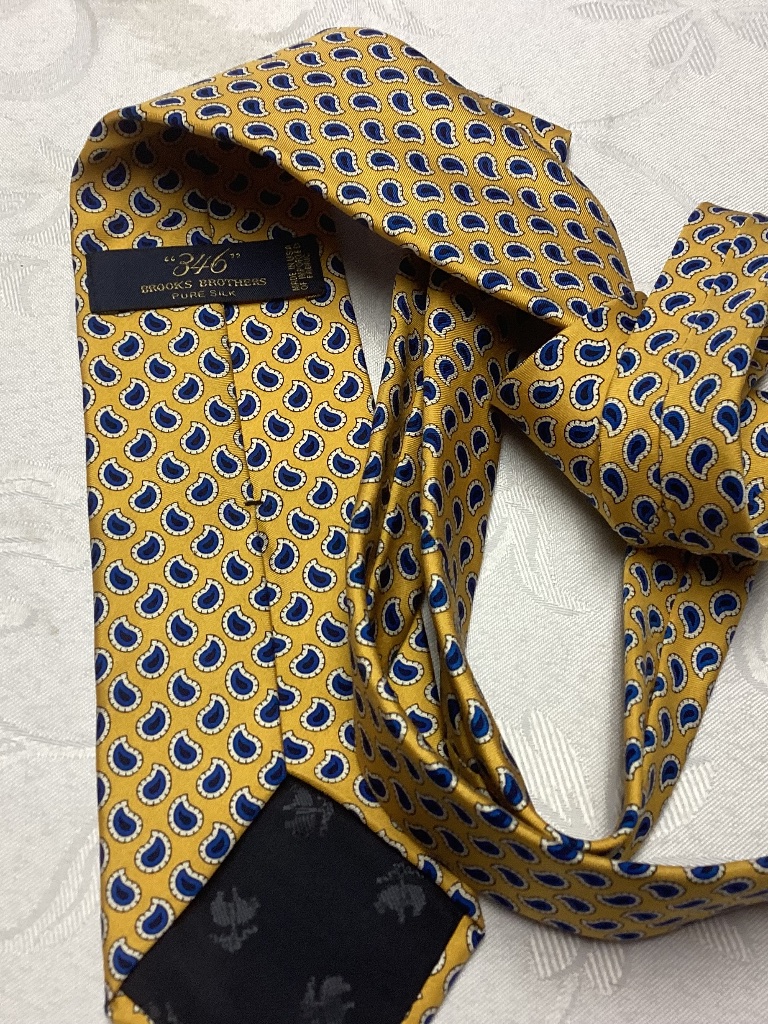 Brooks Brothers  Mens Pure Silk 346 Brand